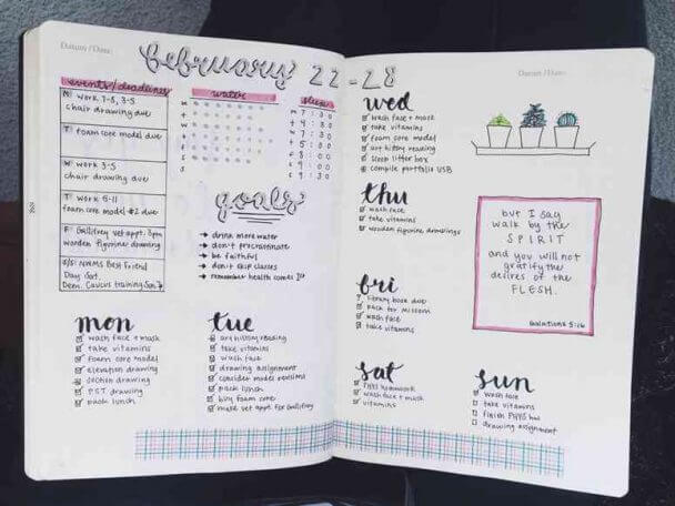 Organize Seu Dia O Bullet Journal A Forma Mais Fofa De Planejar