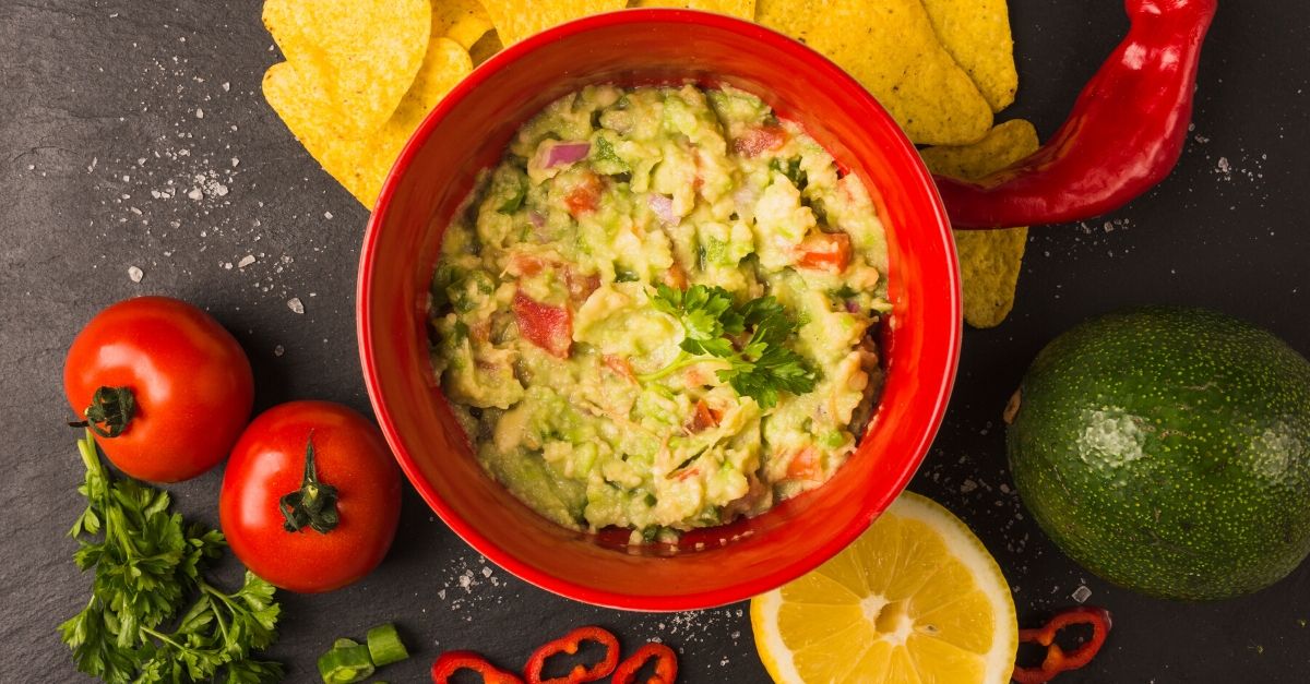 Guacamole Uma Iguaria Mexicana Para Servir V Rios Pratos