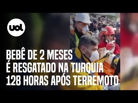 Terremoto na Turquia: bebê de 2 meses é resgatado 128 horas após tremor