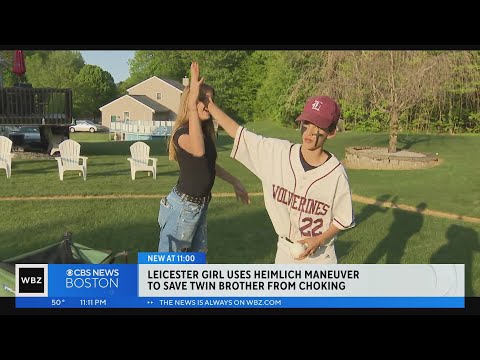 Leicester girl saves twin brother from choking in school cafeteria