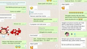 Cliente que perdeu a mãe para Covid se emociona ao pedir pizza