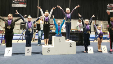 Menina que nasceu sem pernas dá um show na ginástica olímpica aos 8 anos