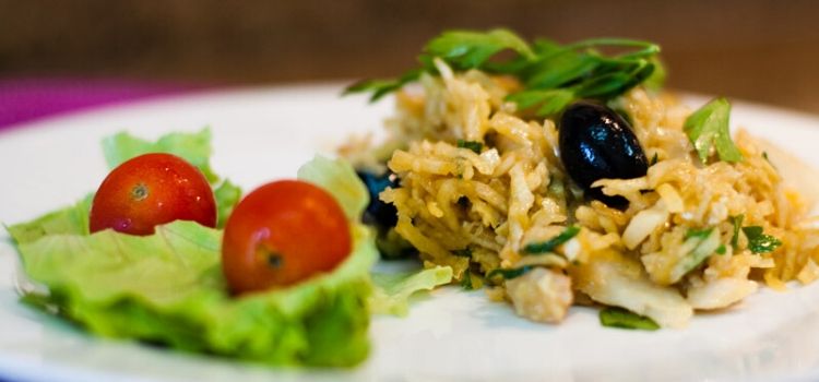 receita de bacalhau à brás com batata palha