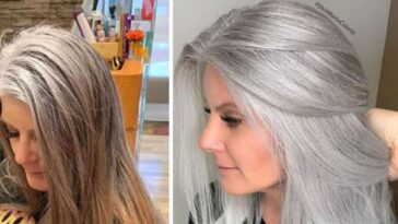 cabeleireiro estimula clientes a ter cabelo branco