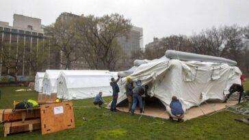 hospital de campanha no central park