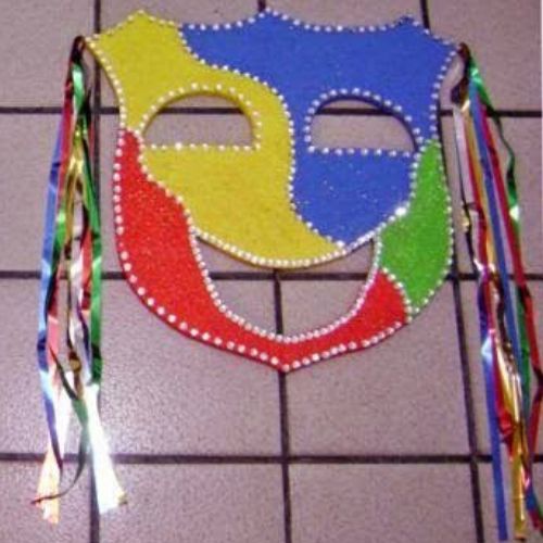 decoração de carnaval máscaras de EVA