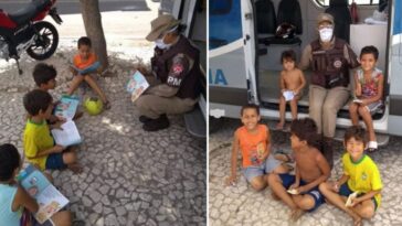 policial faz roda de leitura na bahia