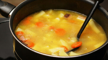 sopa de feijão branco