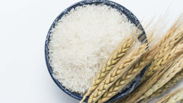 água de arroz no cabelo